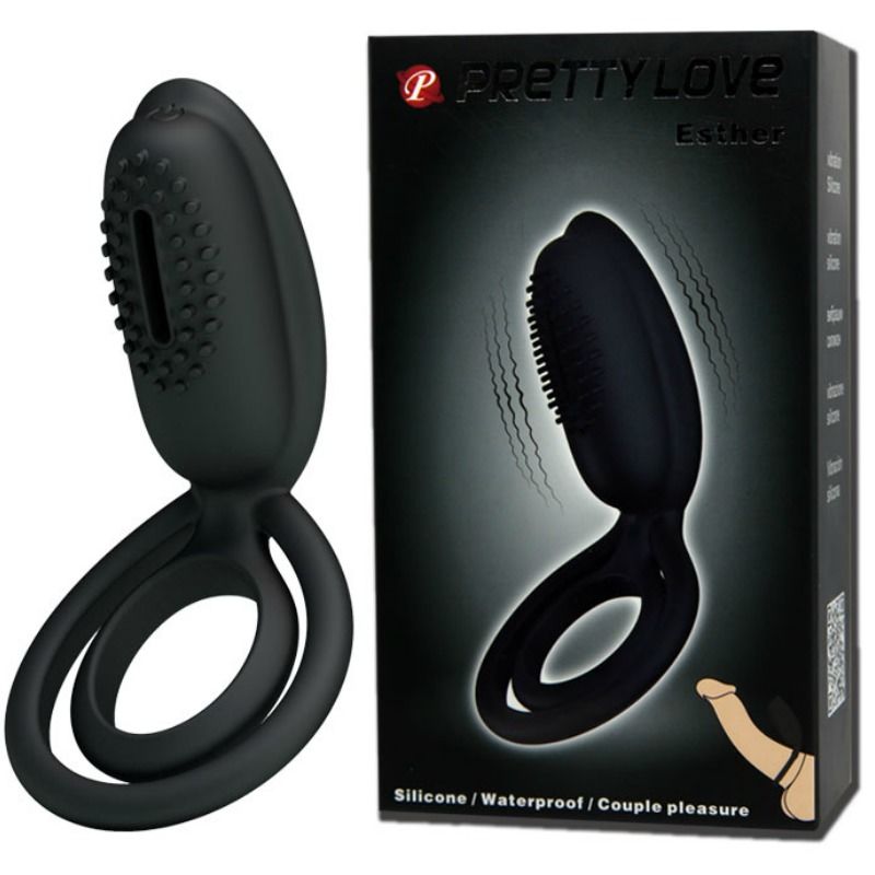 Anneau vibrant avec stimulateur clitoridien — PRETTY LOVE MALE