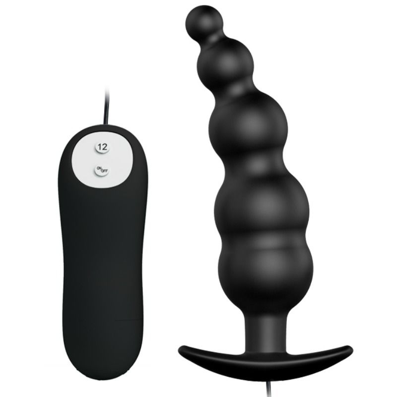 Plug anal en silicone à stimulation extra et 12 modes de vibration — PRETTY LOVE BOTTOM
