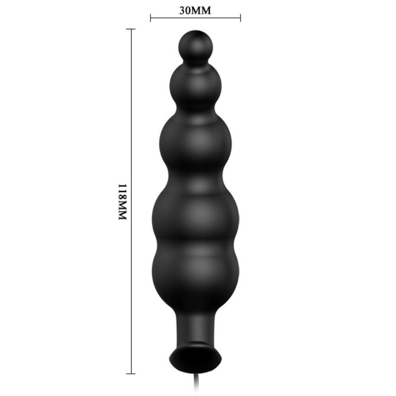 Plug anal en silicone à stimulation extra et 12 modes de vibration — PRETTY LOVE BOTTOM