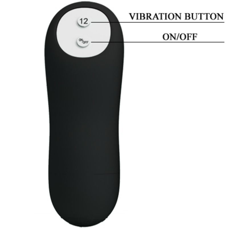 Plug anal en silicone à stimulation extra et 12 modes de vibration — PRETTY LOVE BOTTOM