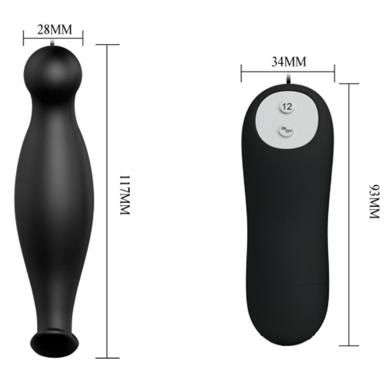 Plug anal vibrant en silicone — PRETTY LOVE