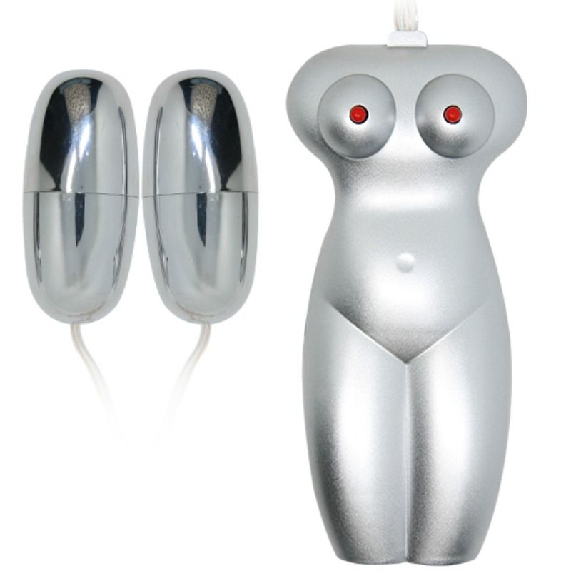 Masturbateur réaliste vagin et anus vibrant avec balles et télécommande — BAILE FOR HIM