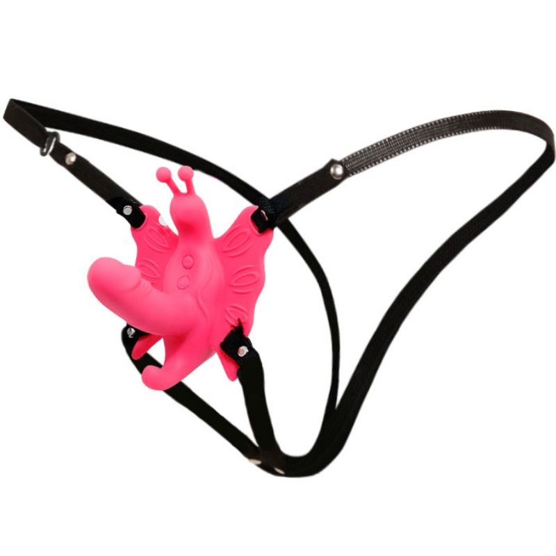 Harnais papillon vibrant avec mini gode — BAILE STIMULATING