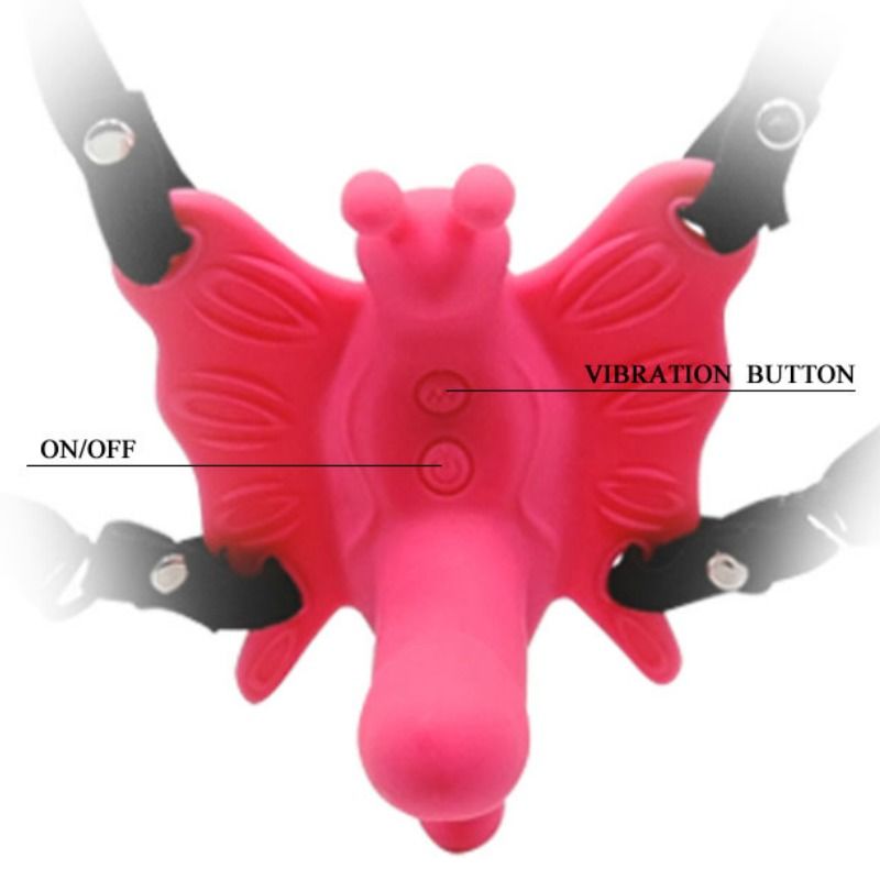Harnais papillon vibrant avec mini gode — BAILE STIMULATING