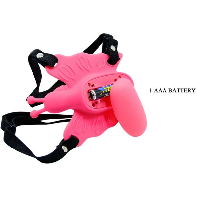 Harnais papillon vibrant avec mini gode — BAILE STIMULATING