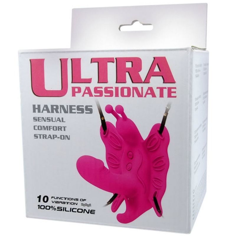 Harnais papillon vibrant avec mini gode — BAILE STIMULATING