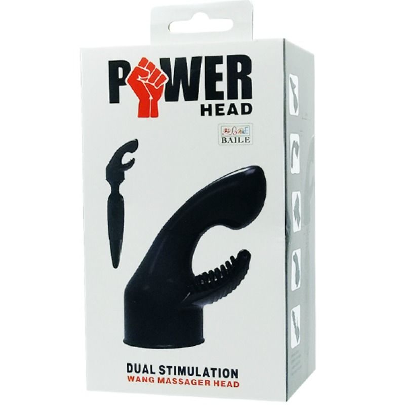 Tête interchangeable double stimulation point G et clitoris — BAILE POWER HEAD