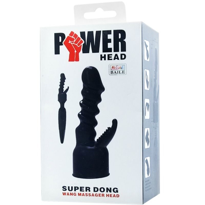 Tête interchangeable power head pour stimulation interne et clitoridienne — BAILE POWER HEAD