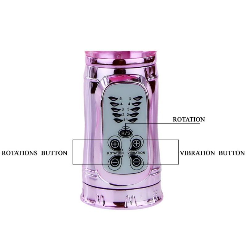 Vibromasseur papillon rotatif à double stimulation — BAILE ROTATIONS