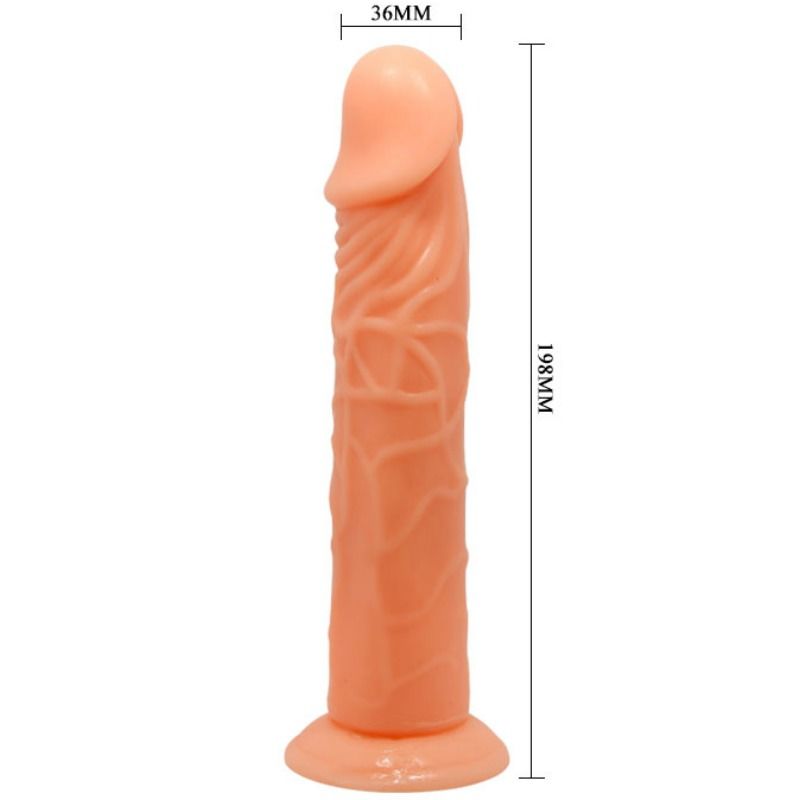 Gode réaliste veiné 19.8 cm couleur naturelle — BAILE DILDOS