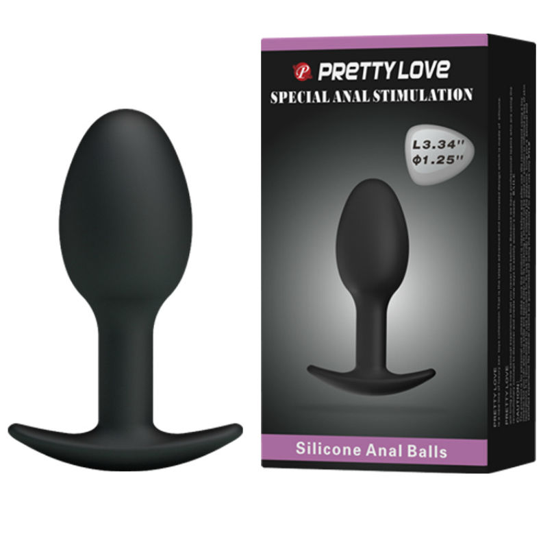 Plug anal ergonomique avec boule mobile — PRETTY LOVE BOTTOM