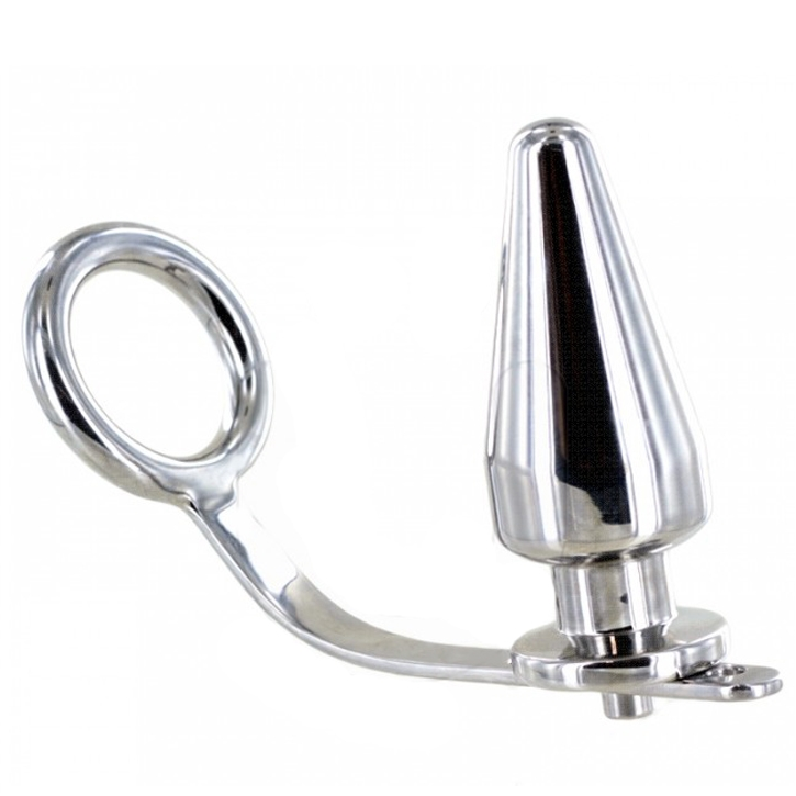 Anneau de contention en acier avec plug anal — METAL HARD
