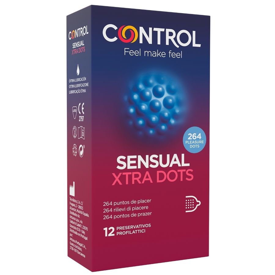 Préservatifs XTRA DOTS à points de plaisir — CONTROL CONDOMS