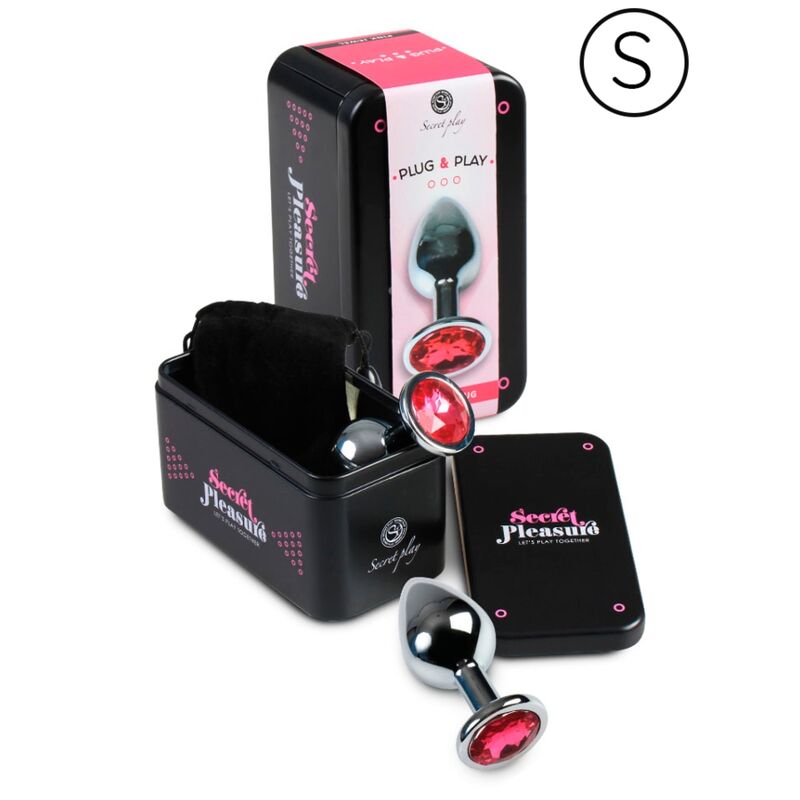 Plug anal en aluminium fuchsia 7 cm — SECRETPLAY TOYS