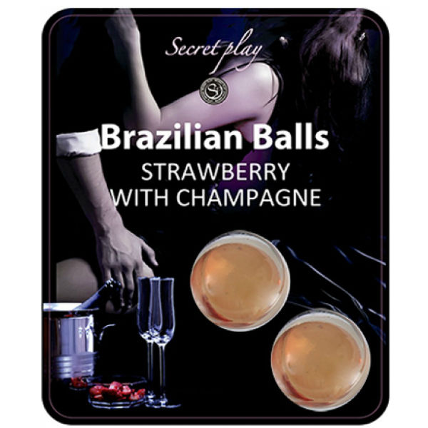Boules de massage fondantes fraise & champagne — SECRETPLAY COSMETIC