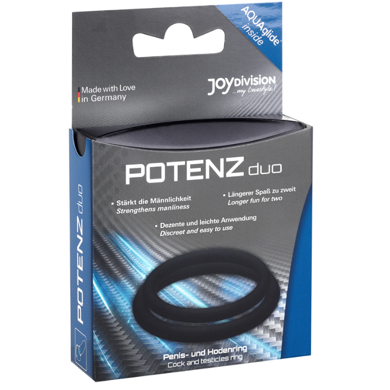 Anneaux duo Potenz en silicone médical taille M — JOYDIVISION POTENZDUO