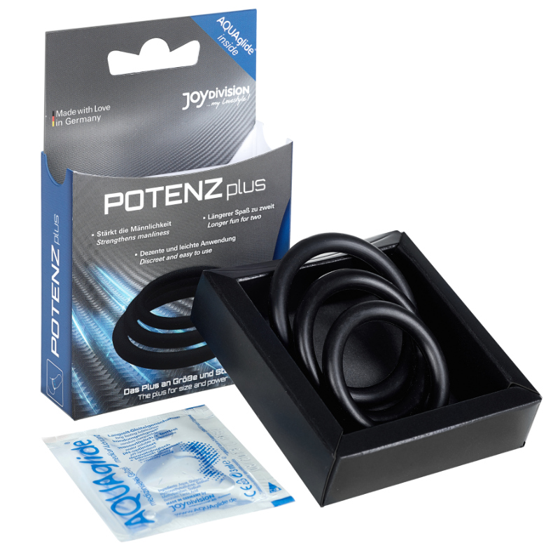 Lot de 3 anneaux péniens ajustables — JOYDIVISION POTENZDUO