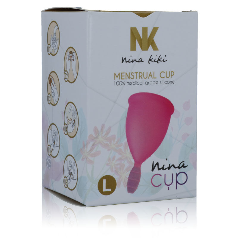Coupe menstruelle rose taille L — NINA KIKÍ