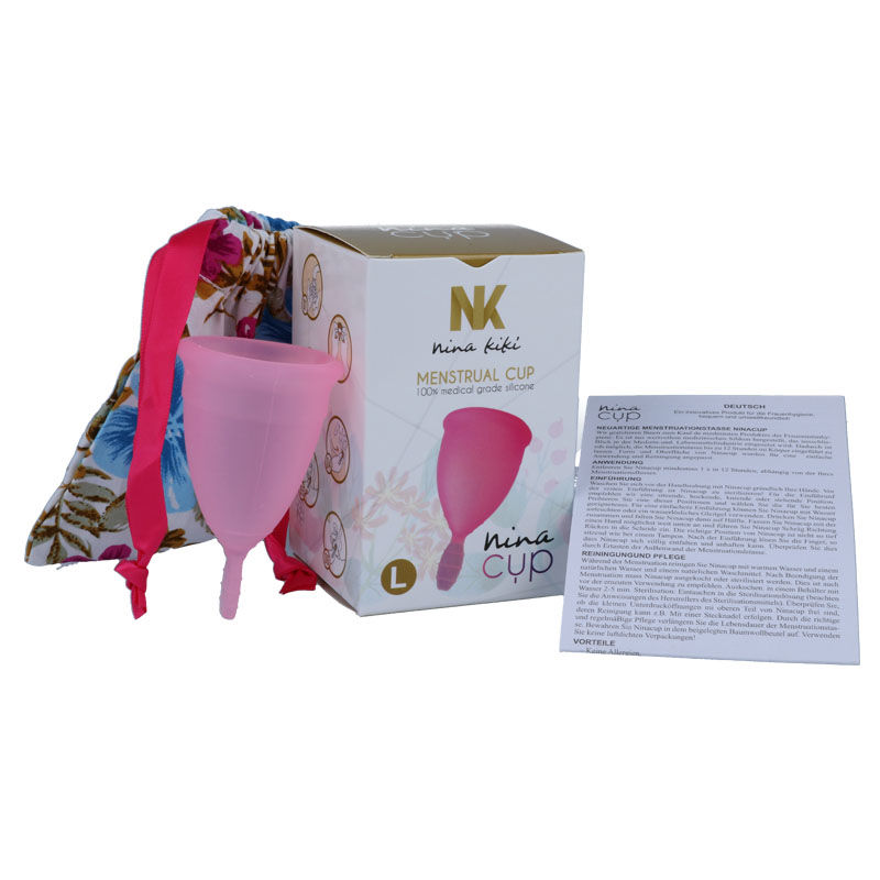 Coupe menstruelle rose taille L — NINA KIKÍ
