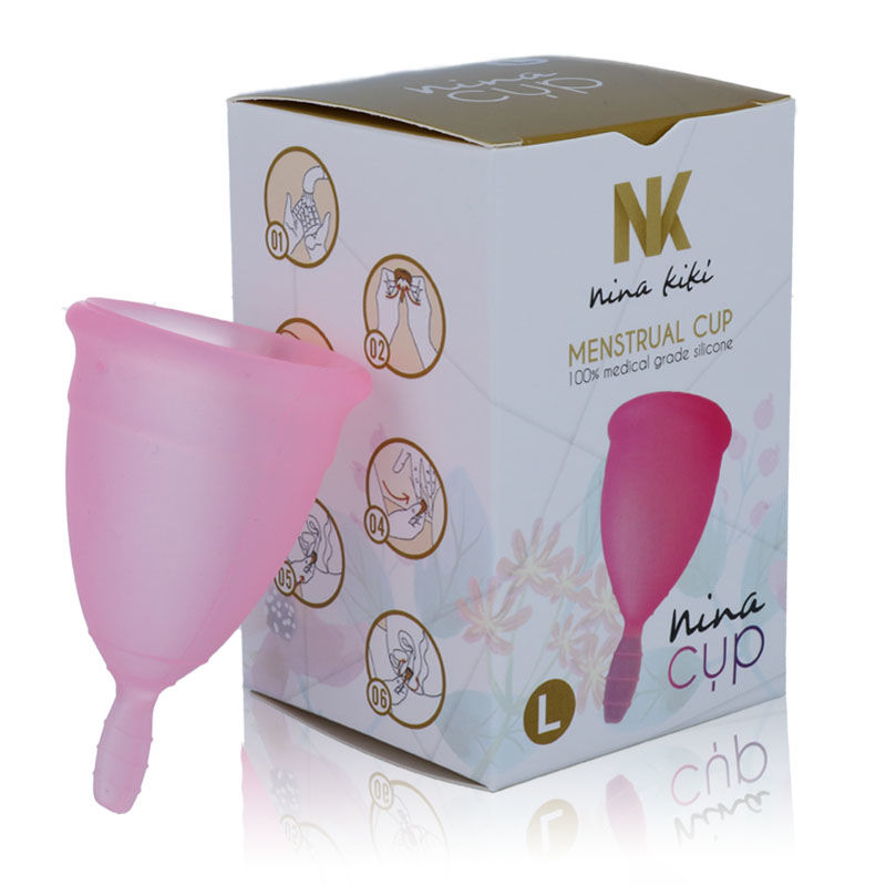 Coupe menstruelle rose taille L — NINA KIKÍ