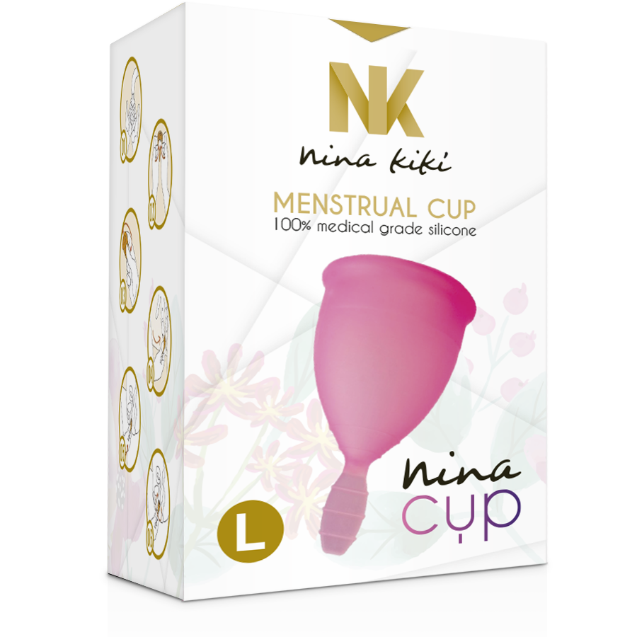 Coupe menstruelle rose taille L — NINA KIKÍ