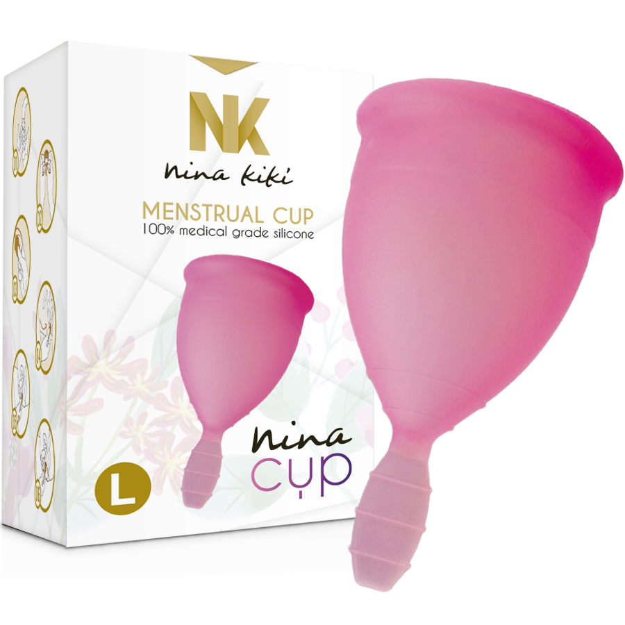 Coupe menstruelle rose taille L — NINA KIKÍ