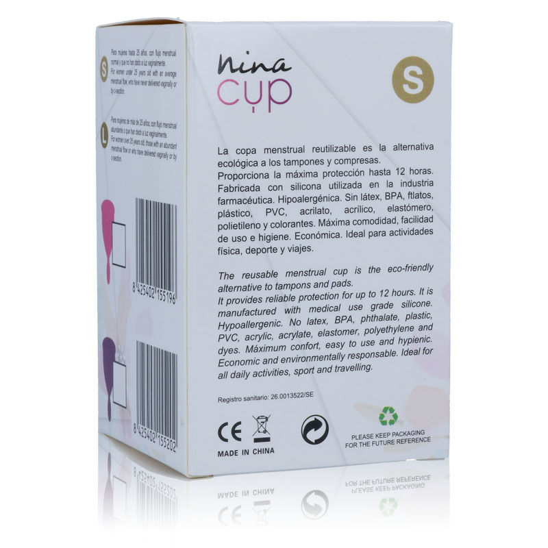 Coupe menstruelle rose taille S — NINA KIKÍ