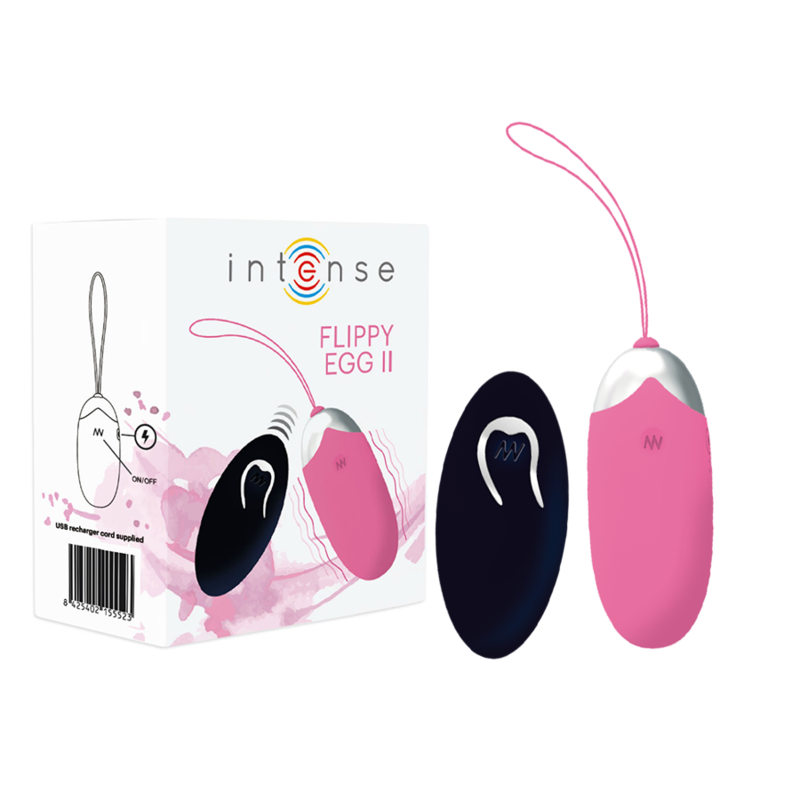 Oeuf vibrant télécommandé Flippy II rose — INTENSE REMOTE CONTROL