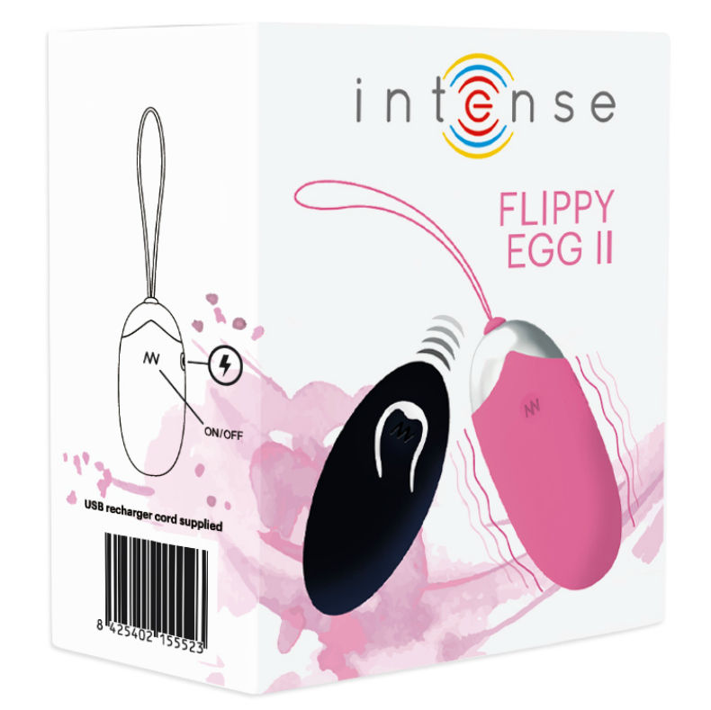 Oeuf vibrant télécommandé Flippy II rose — INTENSE REMOTE CONTROL
