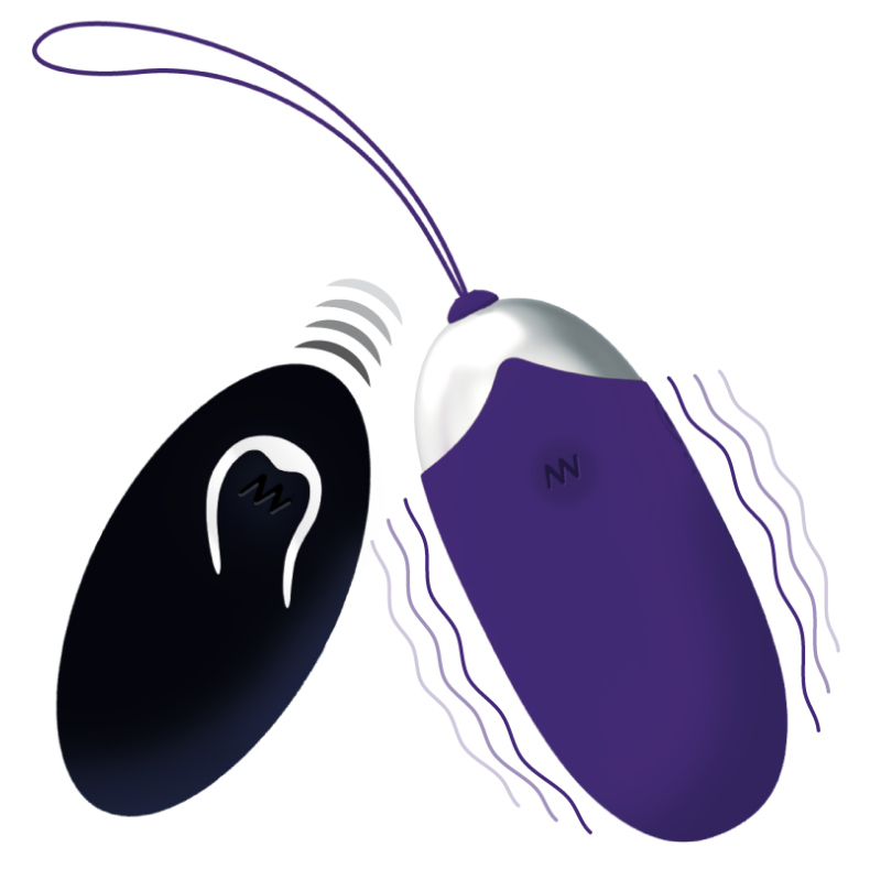 Œuf vibrant télécommandé Flippy II violet — INTENSE REMOTE CONTROL