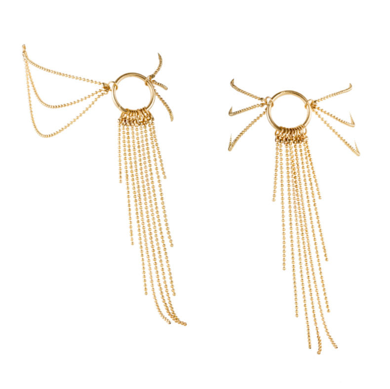Bracelets de pied dorés à chaînettes — BIJOUX MAGNIFIQUE