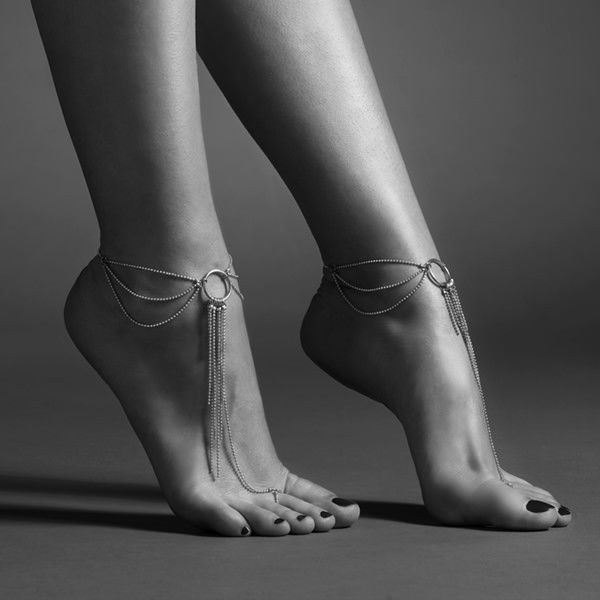 Bracelets de pied dorés à chaînettes — BIJOUX MAGNIFIQUE