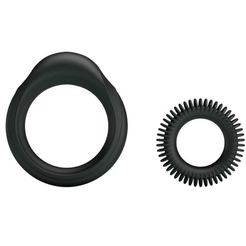 Kit de deux anneaux de virilité en silicone — BAILE FOR HIM