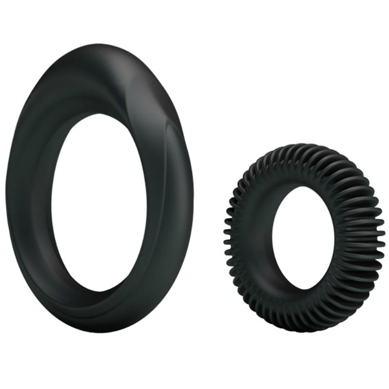 Kit de deux anneaux de virilité en silicone — BAILE FOR HIM