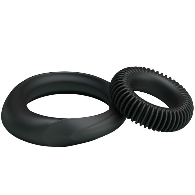 Kit de deux anneaux de virilité en silicone — BAILE FOR HIM