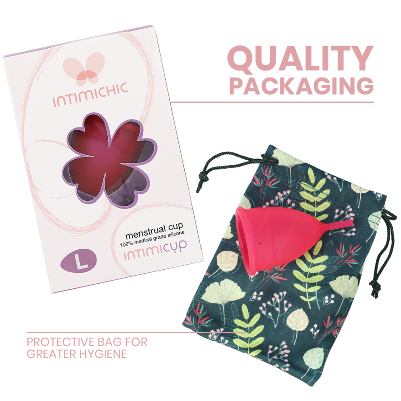 Coupe menstruelle en silicone médicale taille L — INTIMICHIC