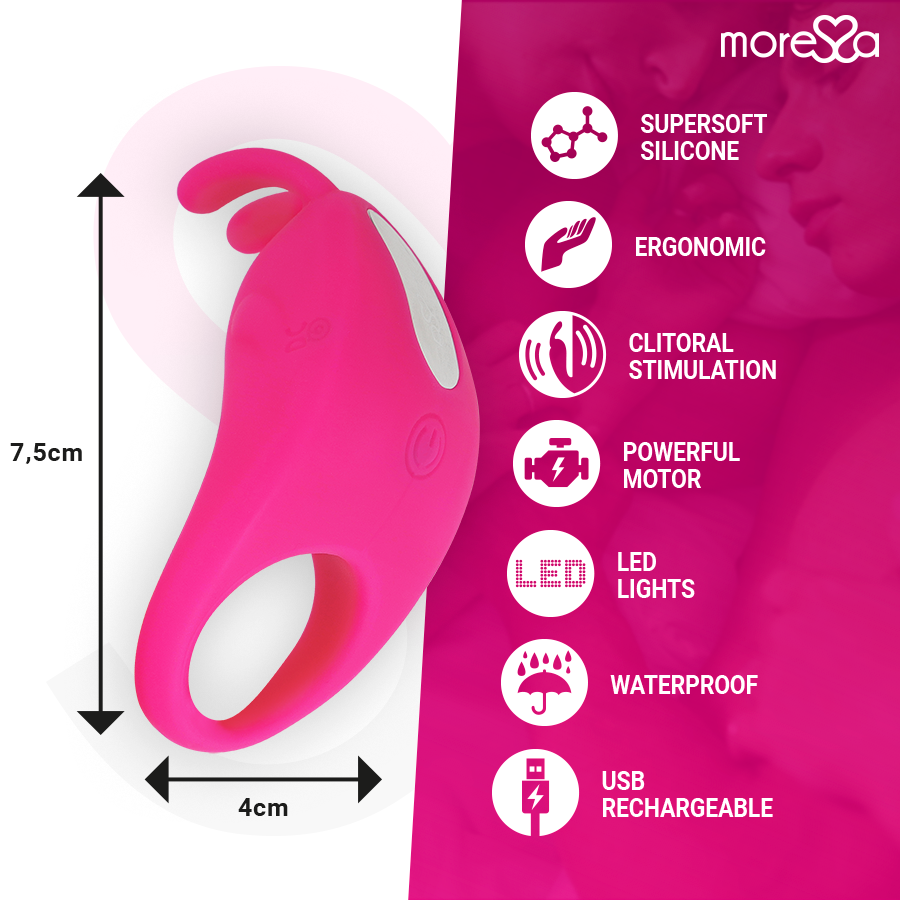 Brad, l'anneau vibrant rechargeable — MORESSA