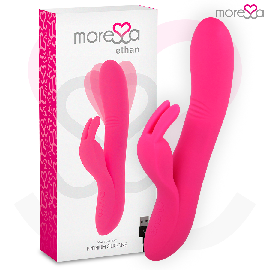 Stimulateur vibrant double point G et clitoris à mouvement ondulatoire — MORESSA