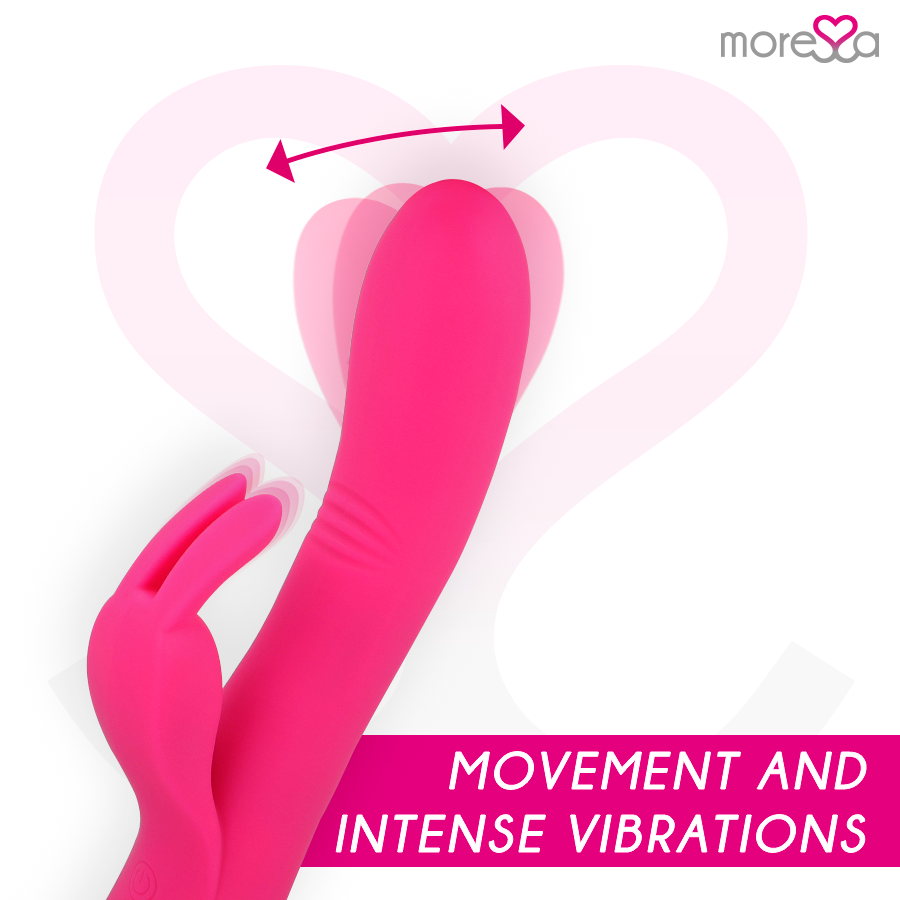 Stimulateur vibrant double point G et clitoris à mouvement ondulatoire — MORESSA