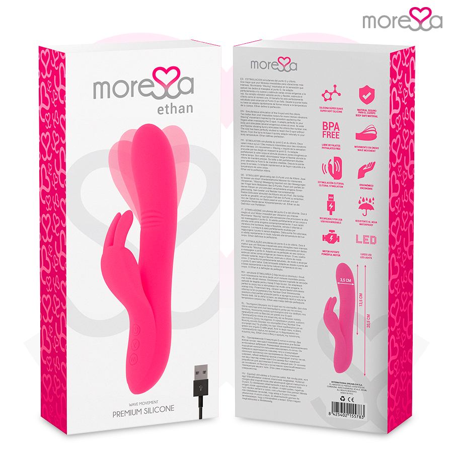Stimulateur vibrant double point G et clitoris à mouvement ondulatoire — MORESSA