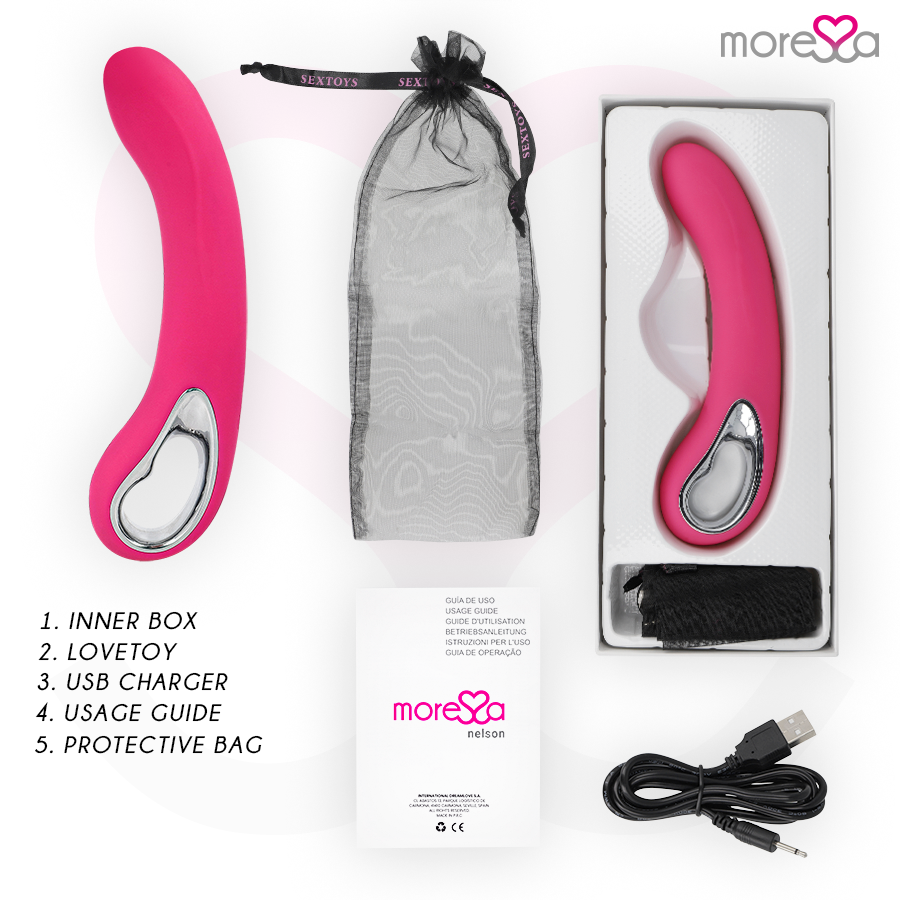 Nelson rechargeable en silicone premium — MORESSA
