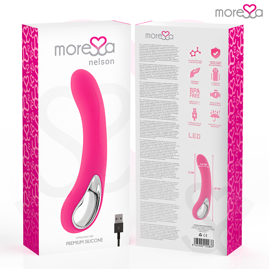 Nelson rechargeable en silicone premium — MORESSA