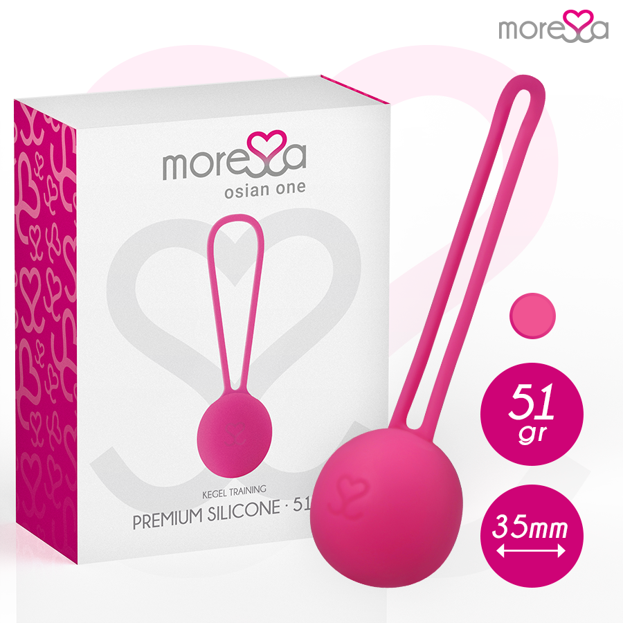 Boule de geisha premium en silicone rose — MORESSA