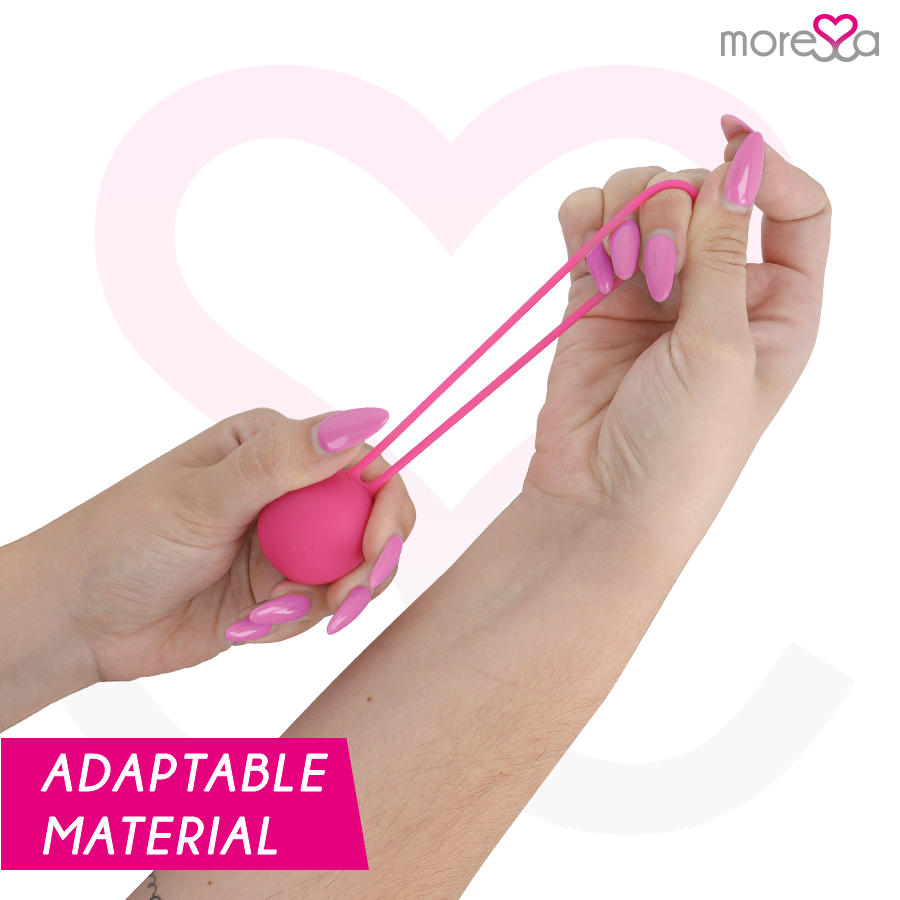 Boule de geisha premium en silicone rose — MORESSA