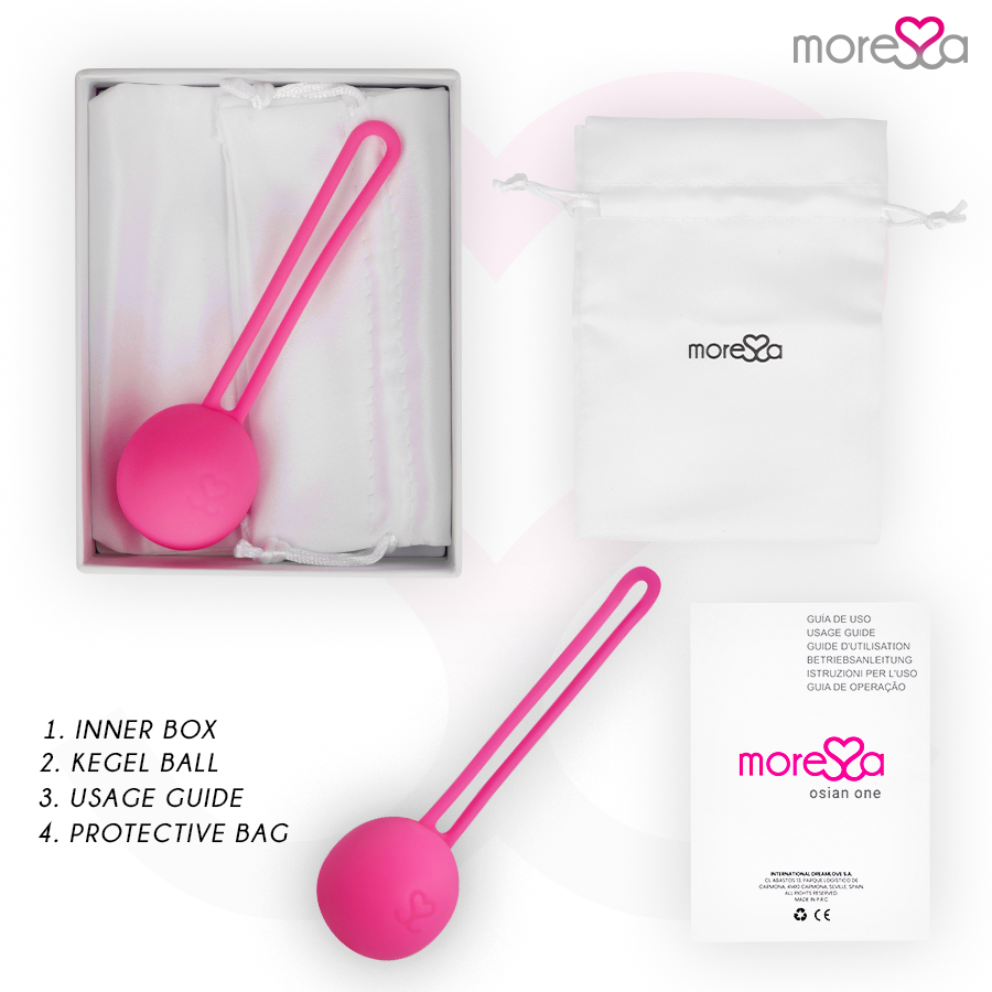 Boule de geisha premium en silicone rose — MORESSA