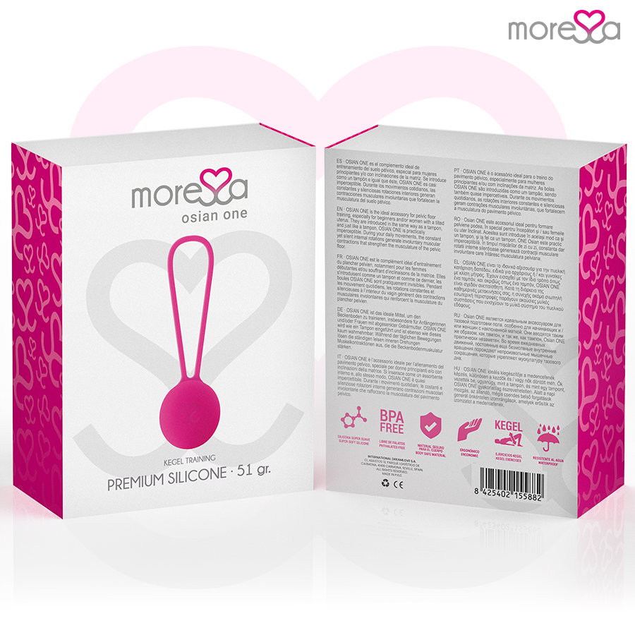 Boule de geisha premium en silicone rose — MORESSA