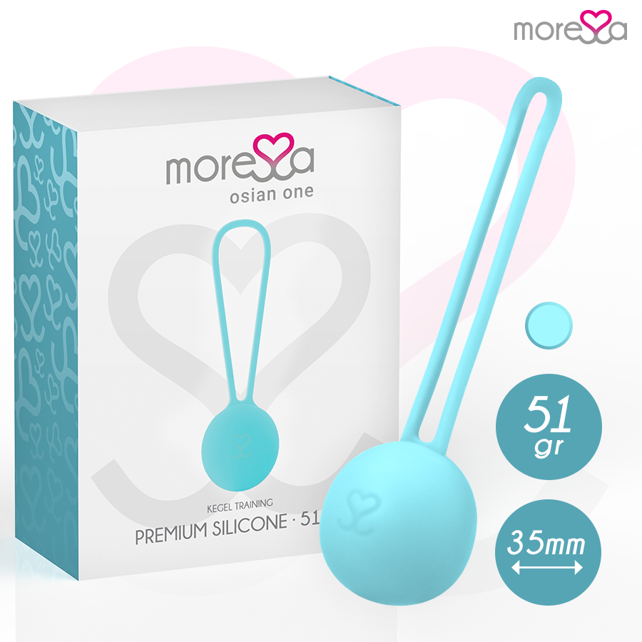 Boule de geisha Osian One en silicone turquoise — MORESSA