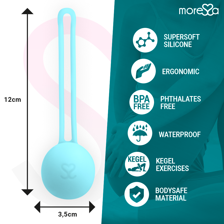 Boule de geisha Osian One en silicone turquoise — MORESSA