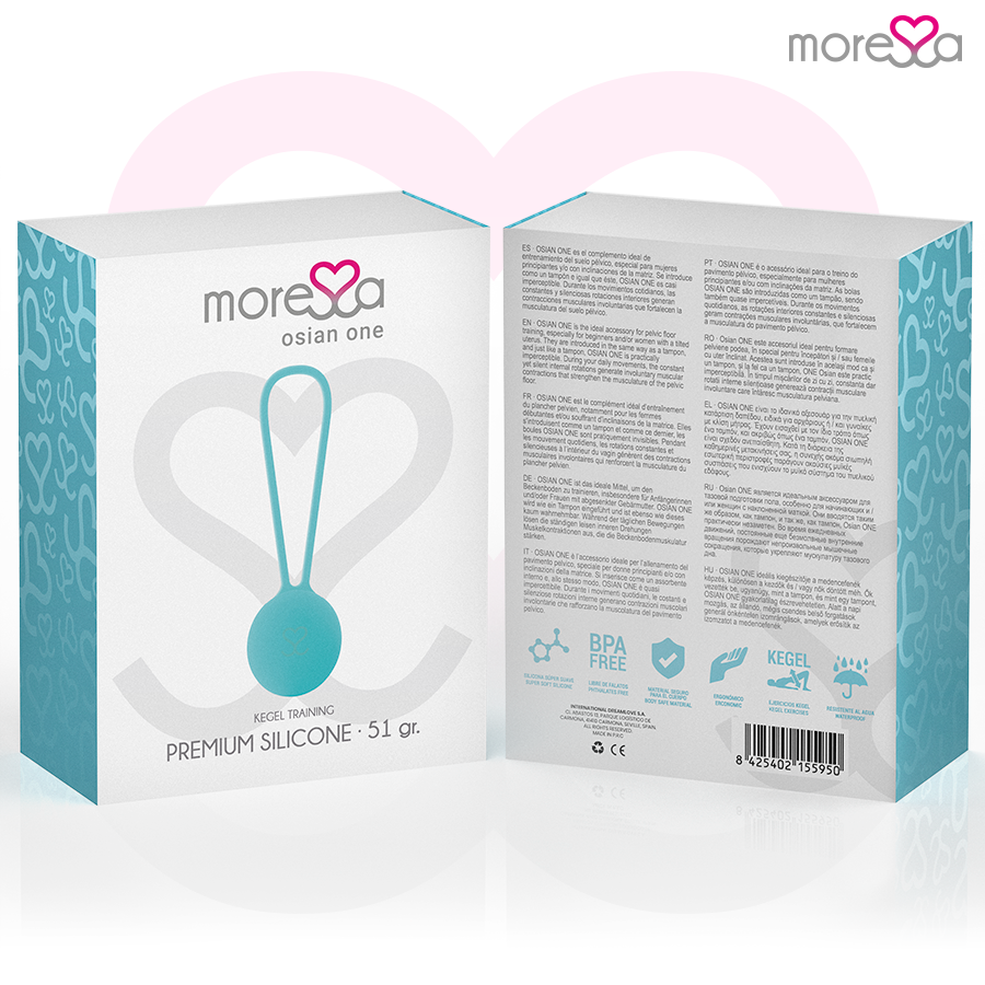 Boule de geisha Osian One en silicone turquoise — MORESSA