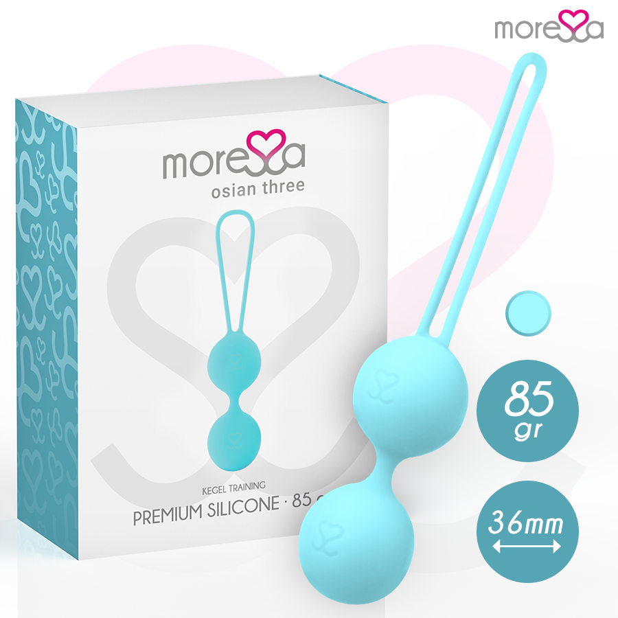 Boules de geisha en silicone turquoise — MORESSA